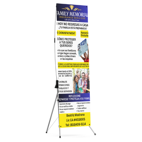 Custom X Stand Banner 30x65 by BCB Print | Personalized